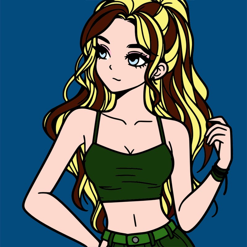 girl in crop top