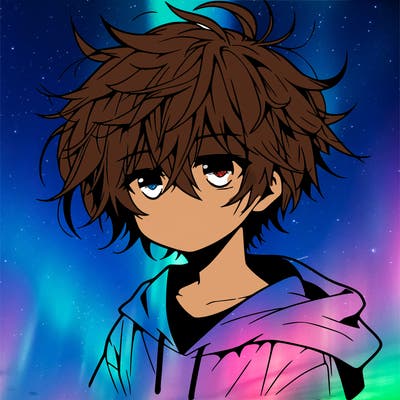 manga character that has messy hair