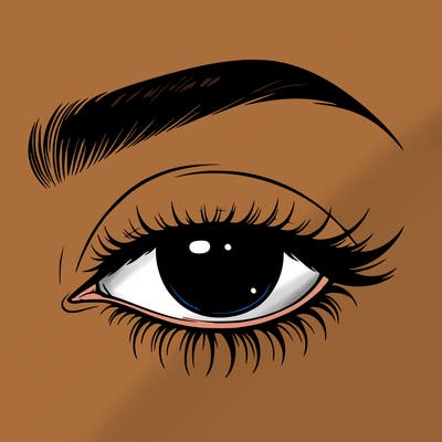 eye closed realistic