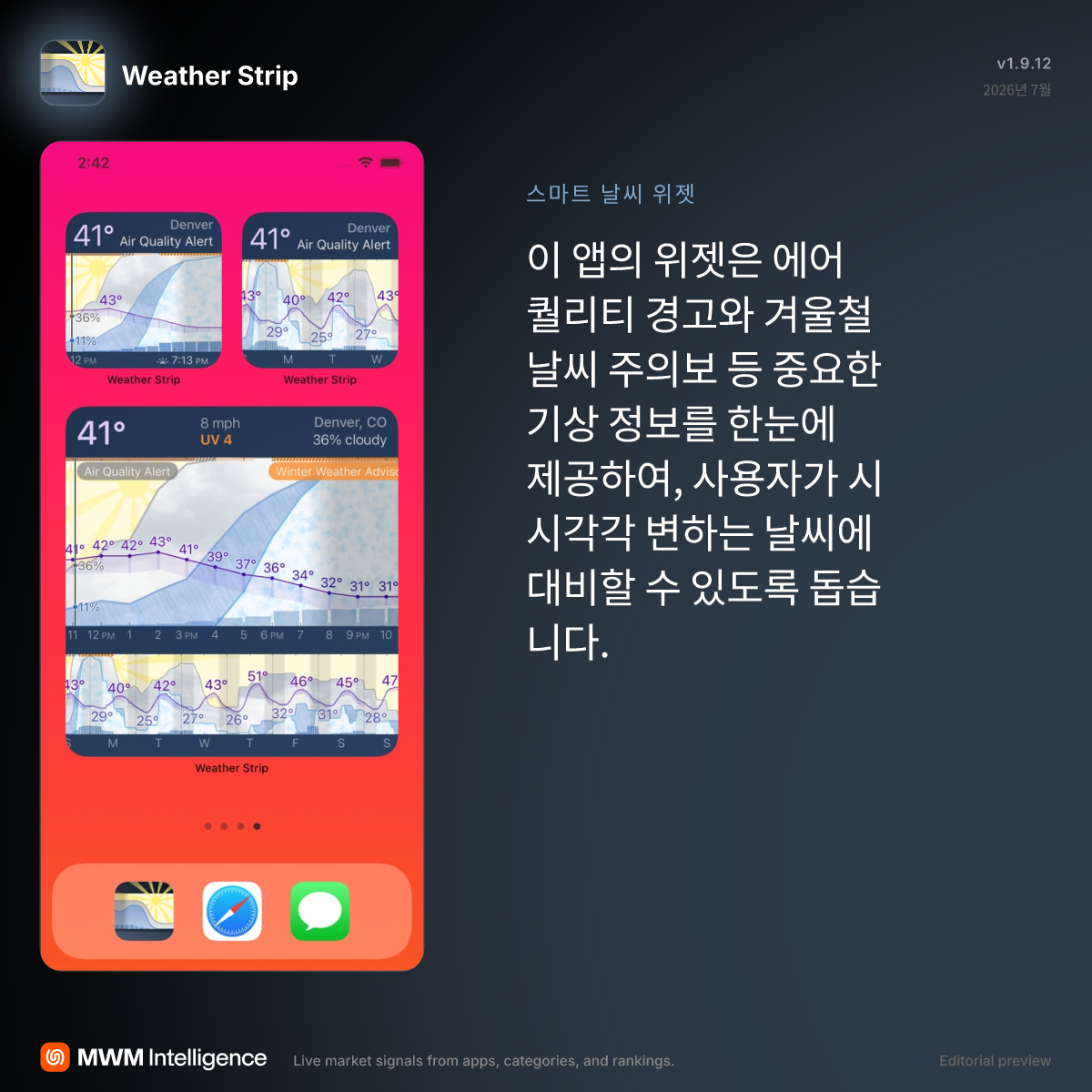 Weather Strip - 날씨 앱 | MWM