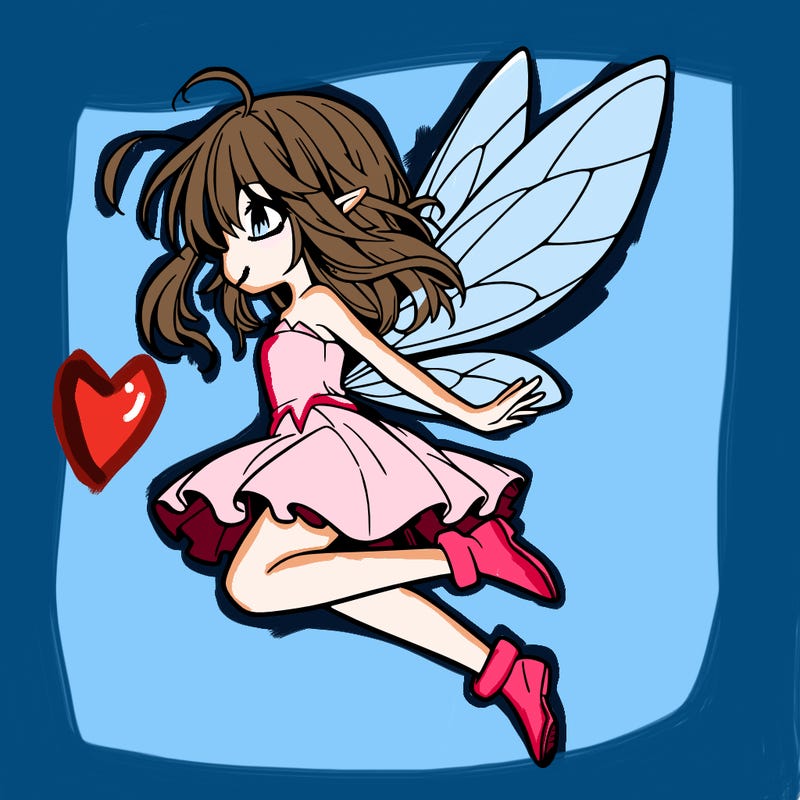 manga fairy flying