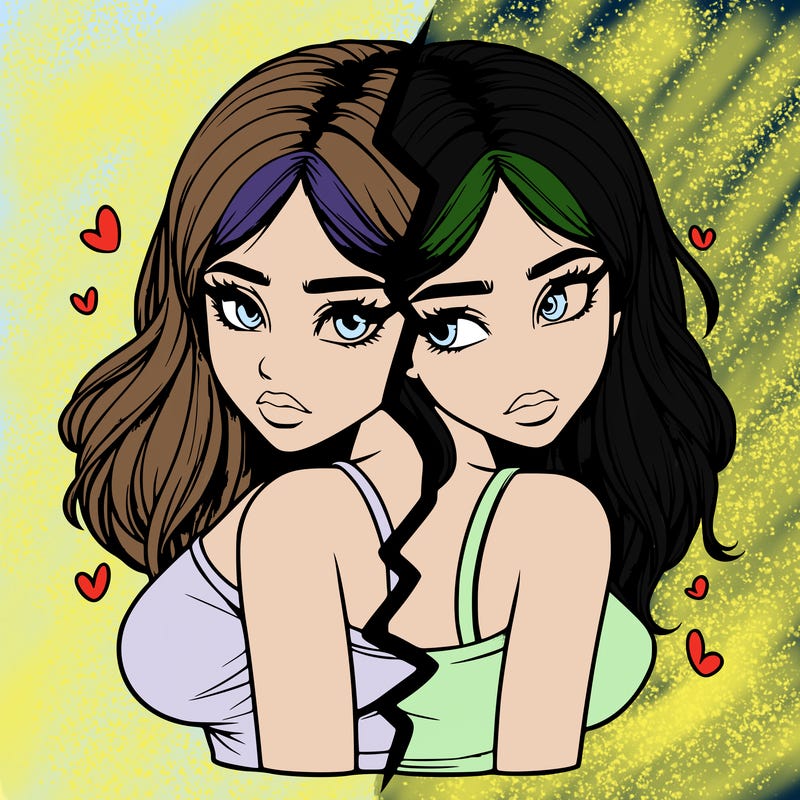 realistic girl split