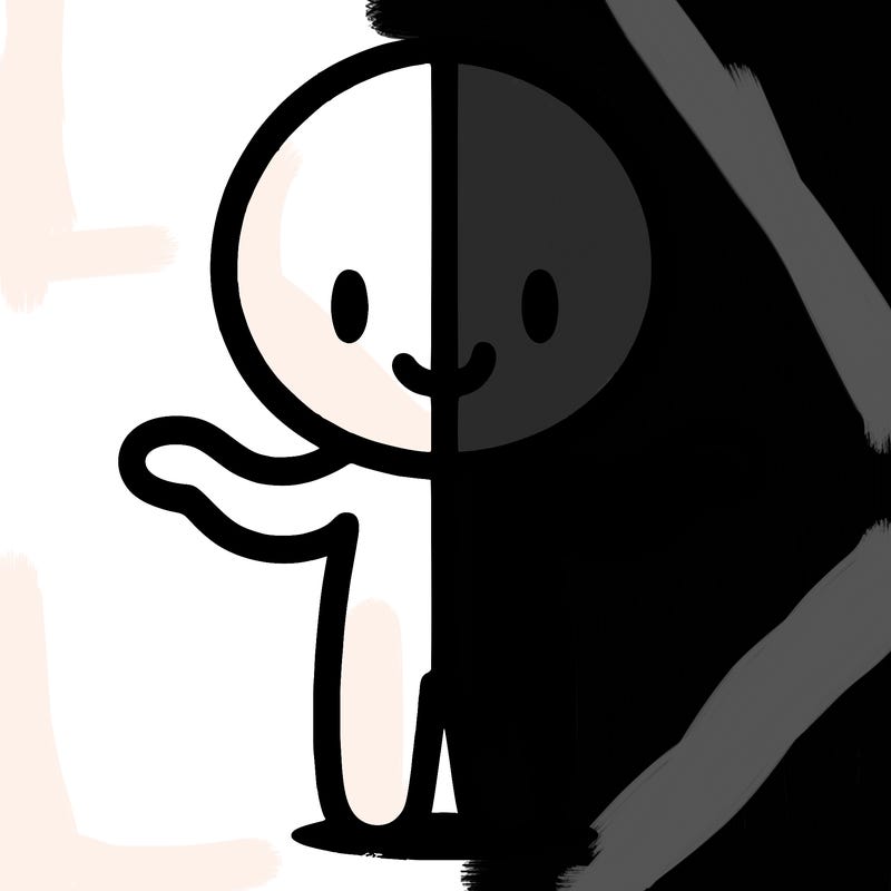 person split on half