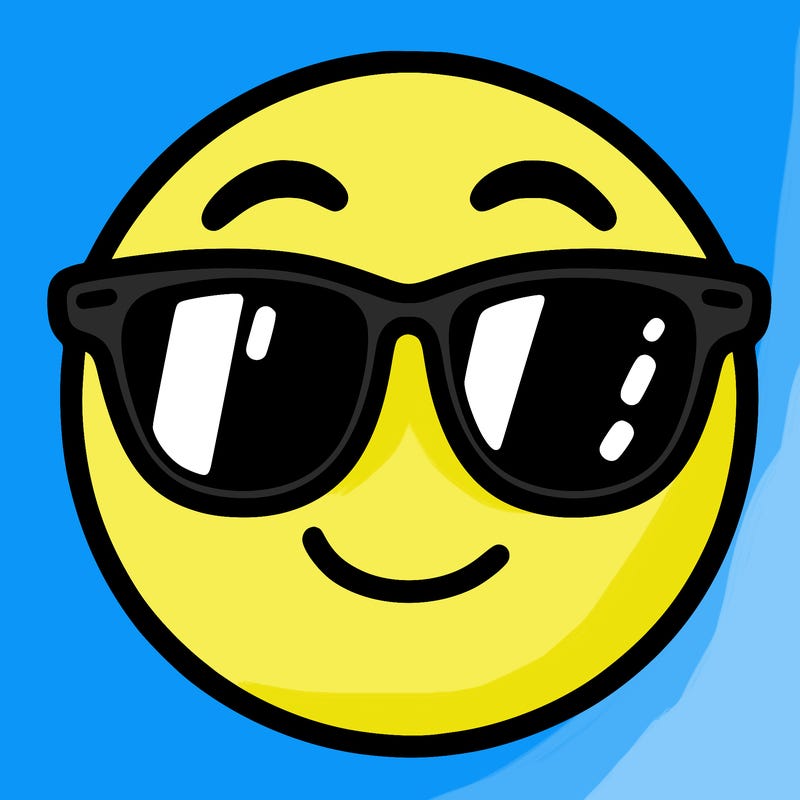 emoji with sunglasses