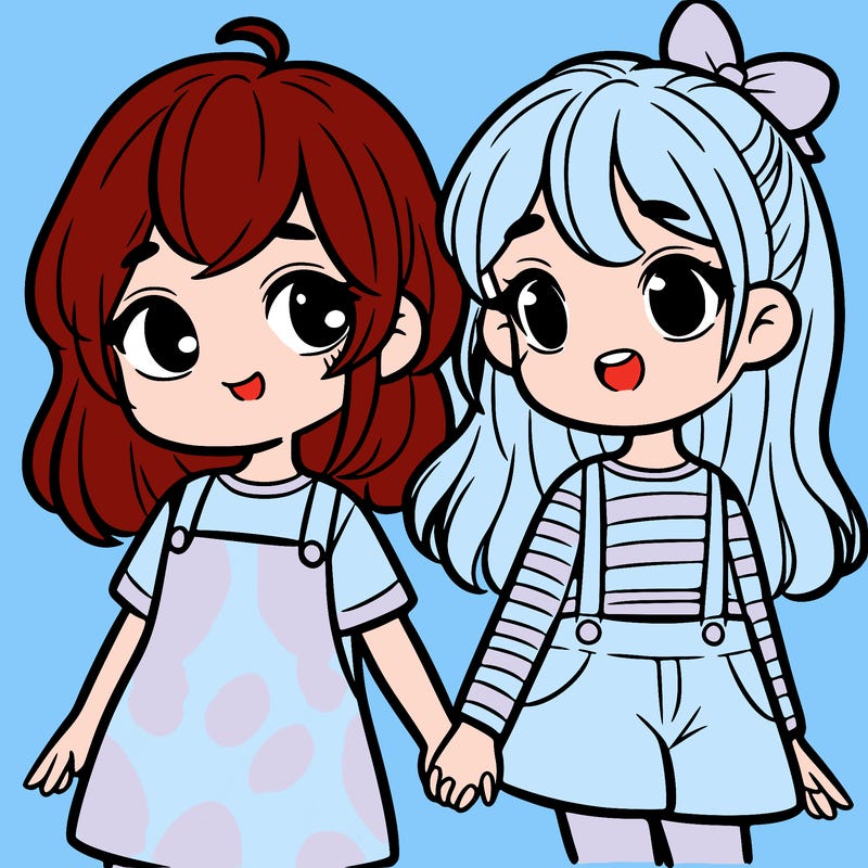 two girls