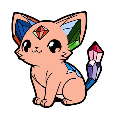 crystal kitten