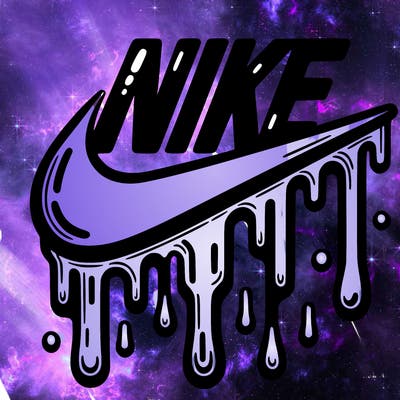 dripping nike logo