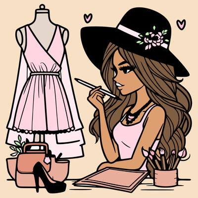 a stylish fashion designer