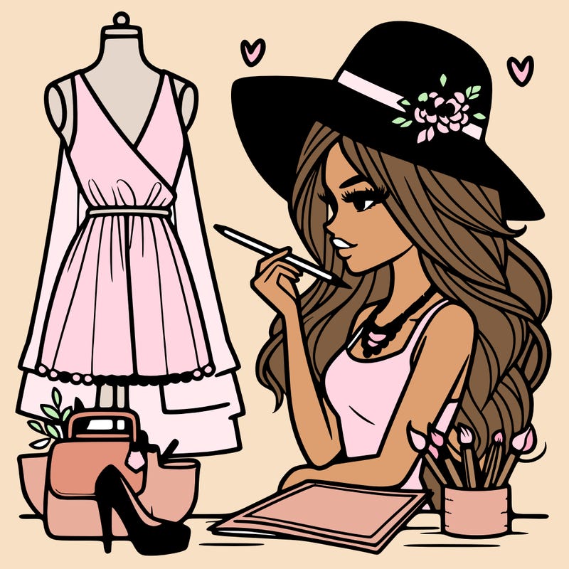 a stylish fashion designer