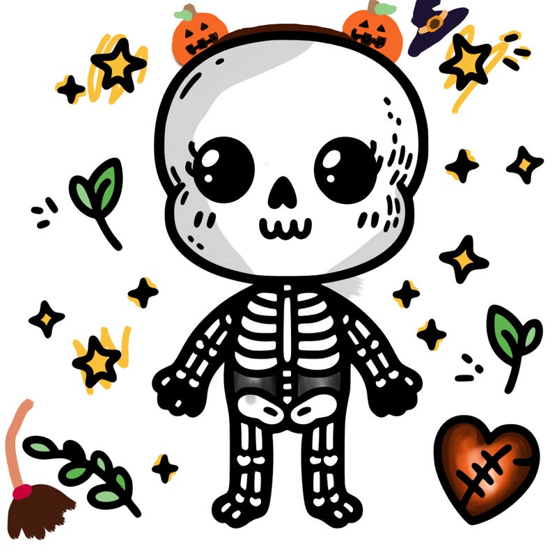 cute skeleton