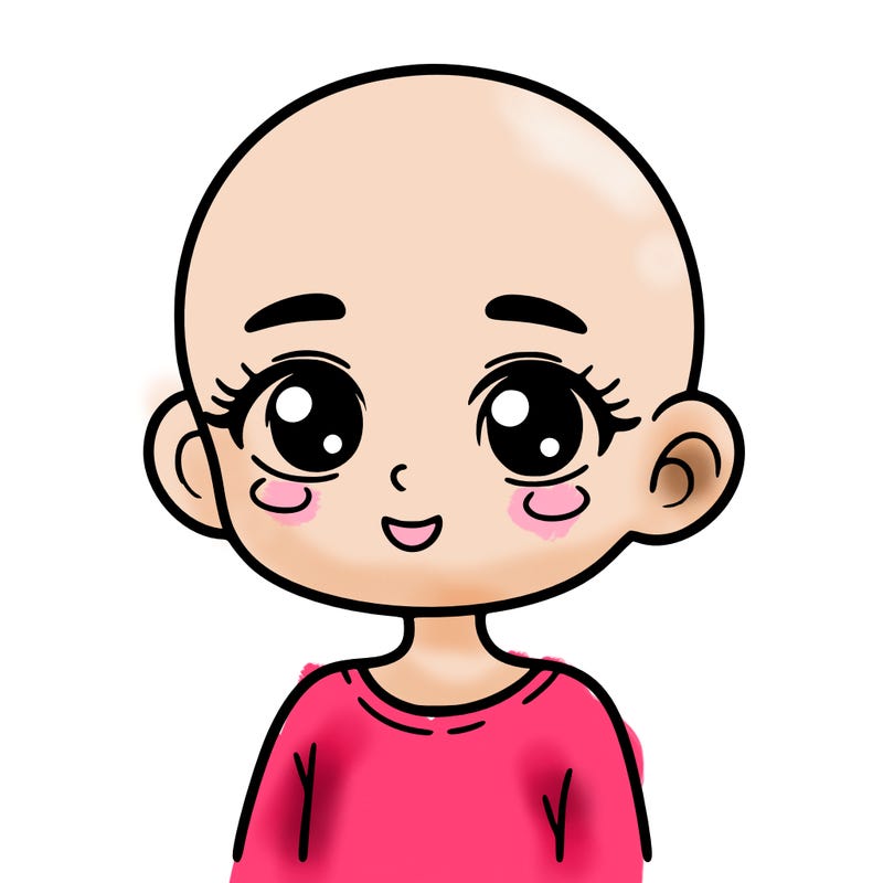 girl with no hair