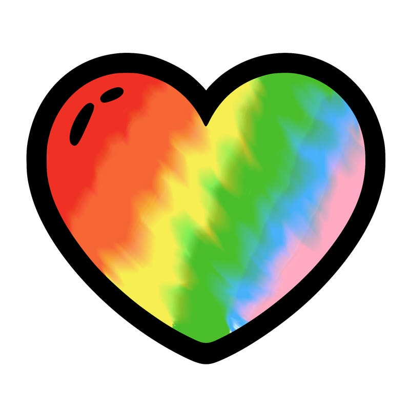 a blank heart