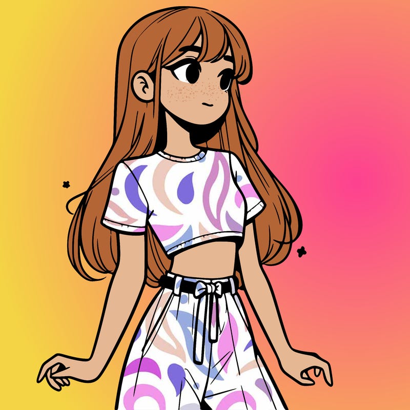 girl in a cute crop top