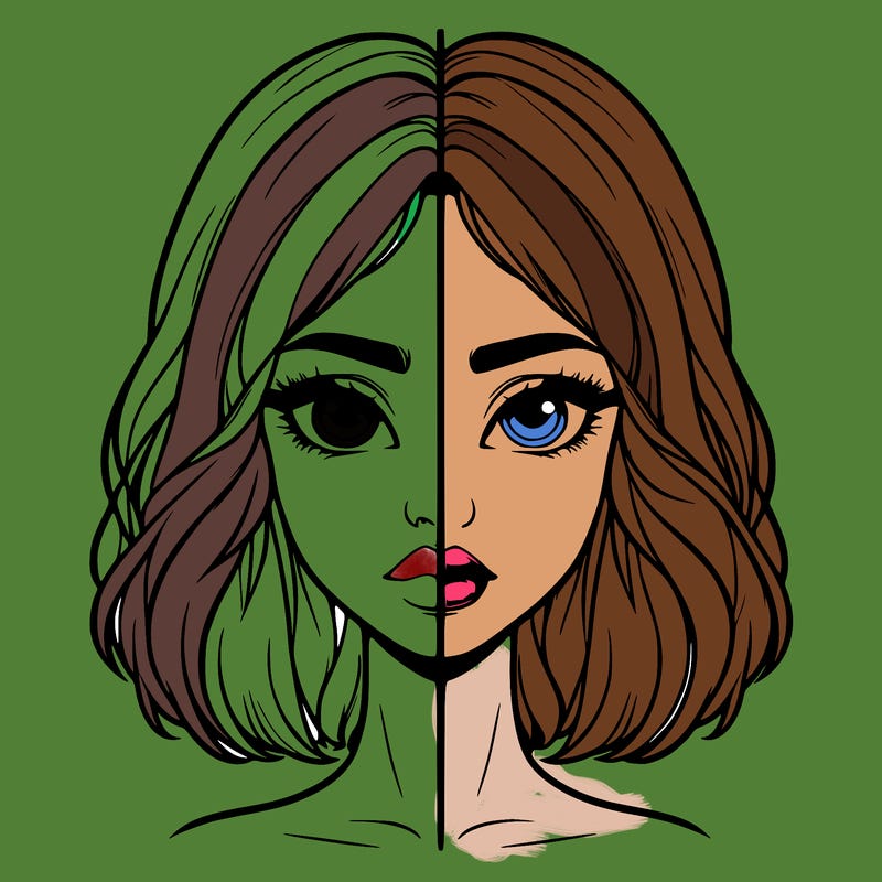 realistic girl split