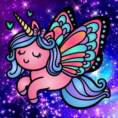 unicorn butterfly