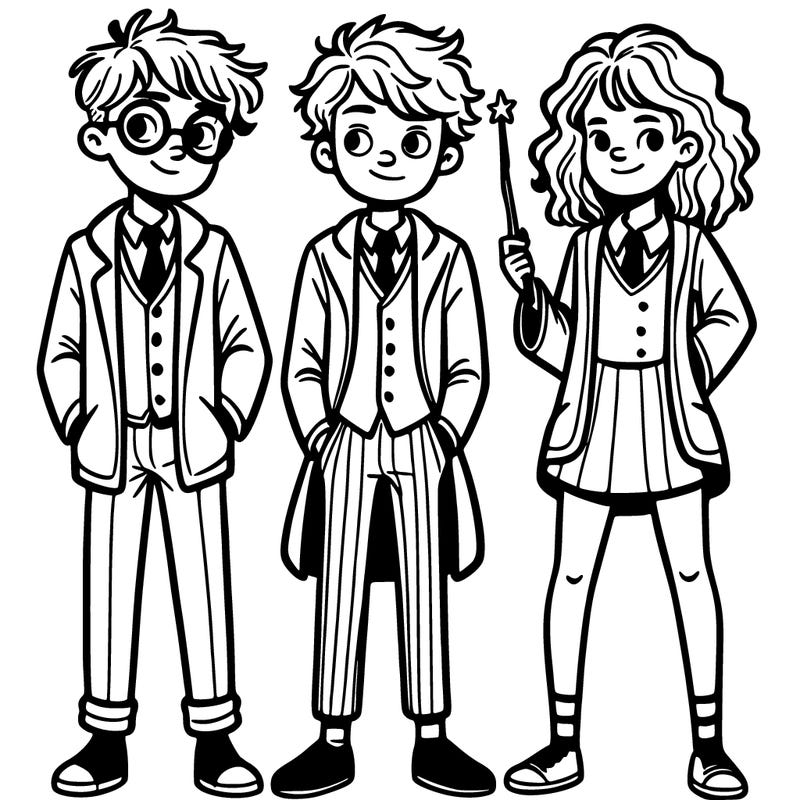 ron and harry and hermione
