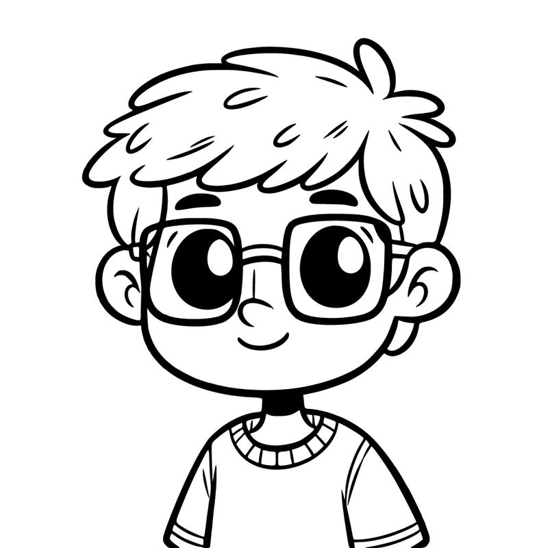 boy with glasses