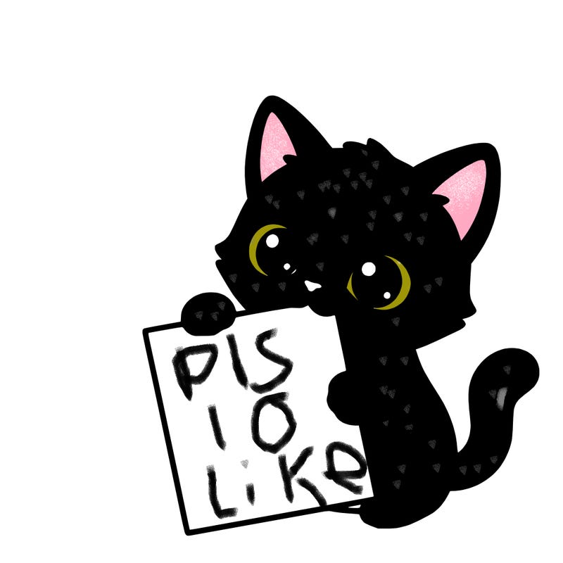 a small cat with a blank sheet of paper in its hand. the cat is sooooooo cute!