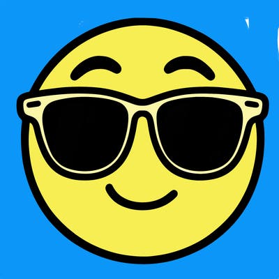 emoji with sunglasses