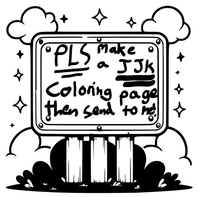 a blank sign that's really big