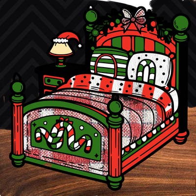 christmas bed