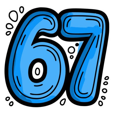 the number 67
