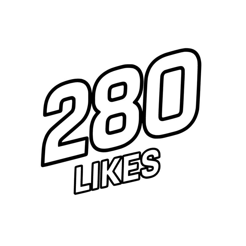the number 280 likes