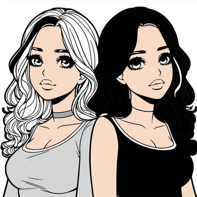 realistic twin sisters