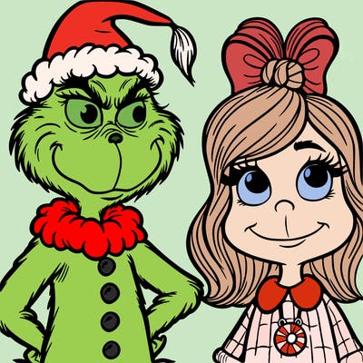 the grinch with cindy lou who