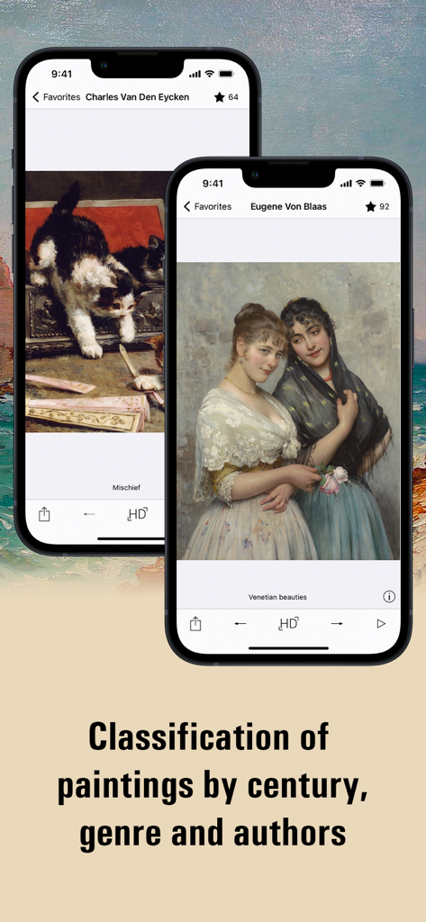 European painting HD - European painting HD app displaying classical art and classification options