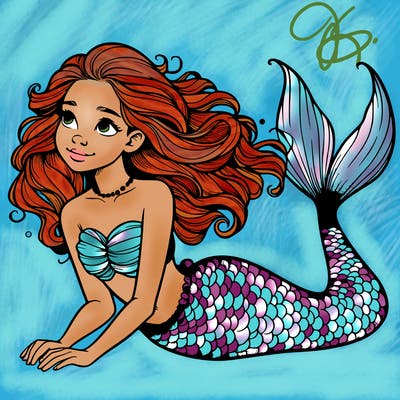 a realistic mermaid