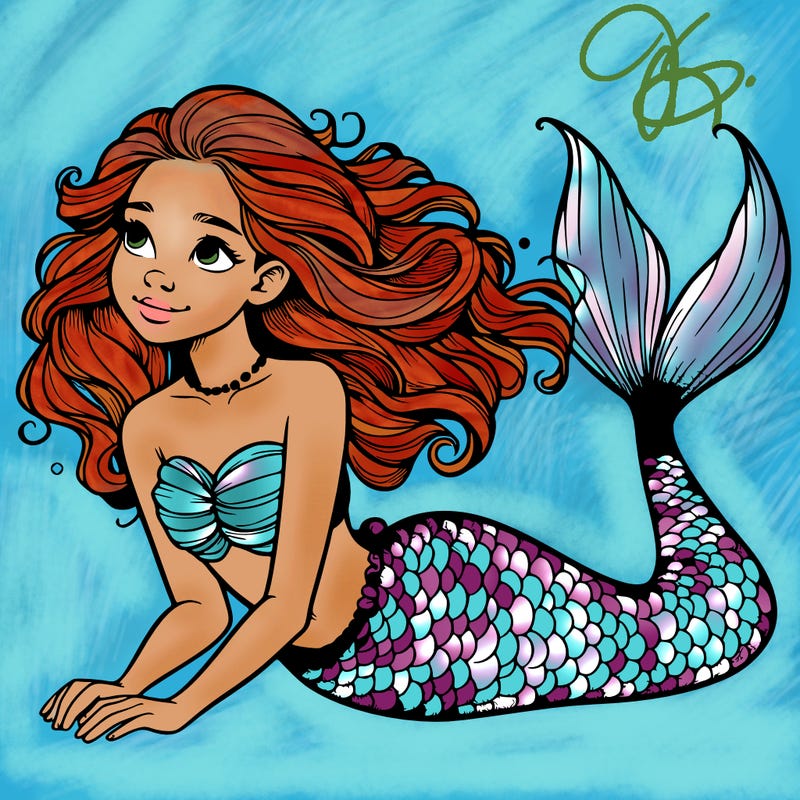 a realistic mermaid