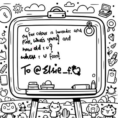 a blank board