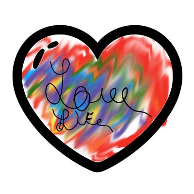 a blank heart
