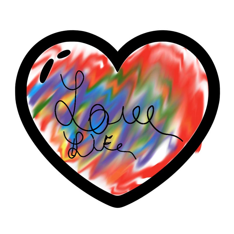a blank heart