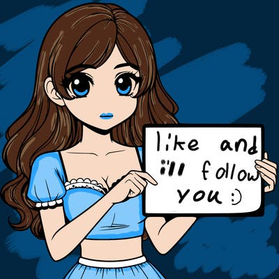 realistic pretty girl holding blank sign