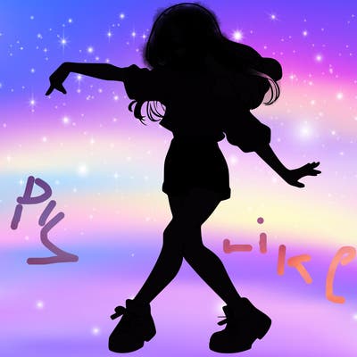 realistic girl danceing