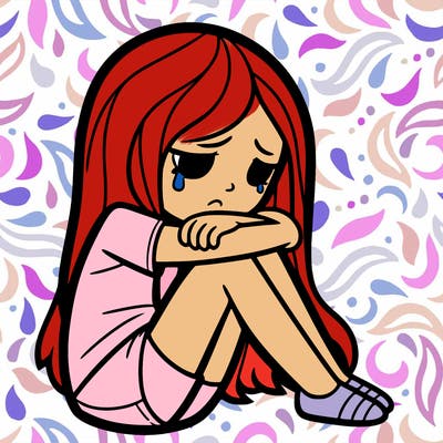 depressed girl