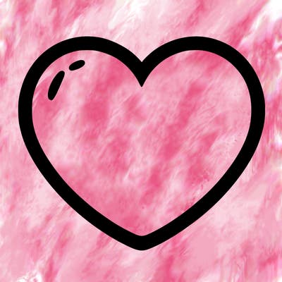 a blank heart