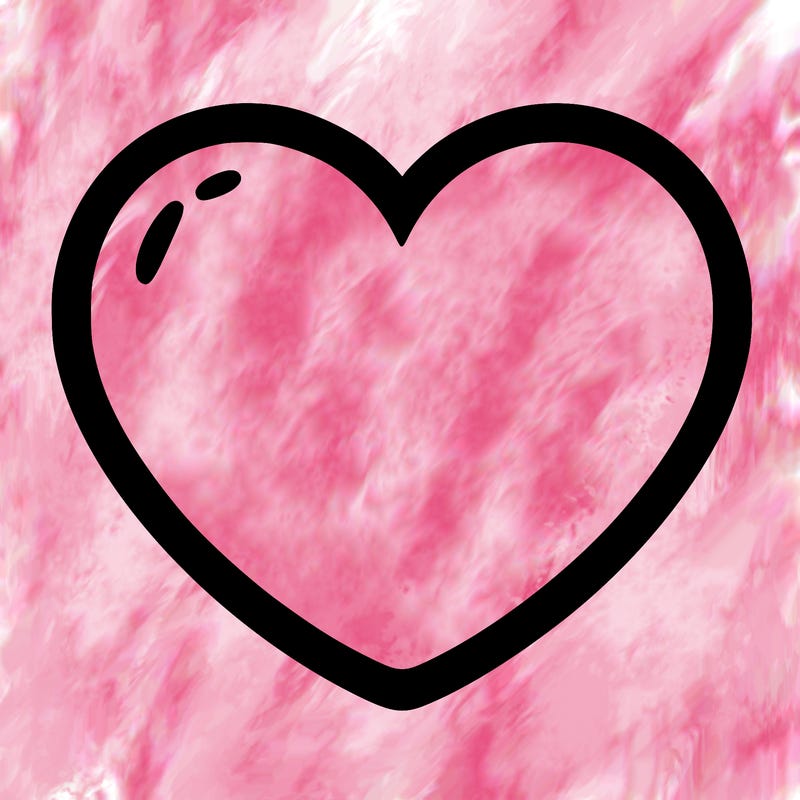 a blank heart