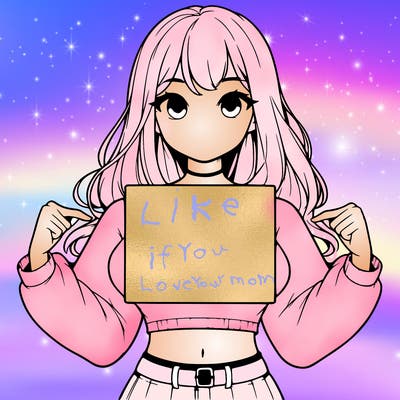 girl holding a blank sign in a long sleeve crop top