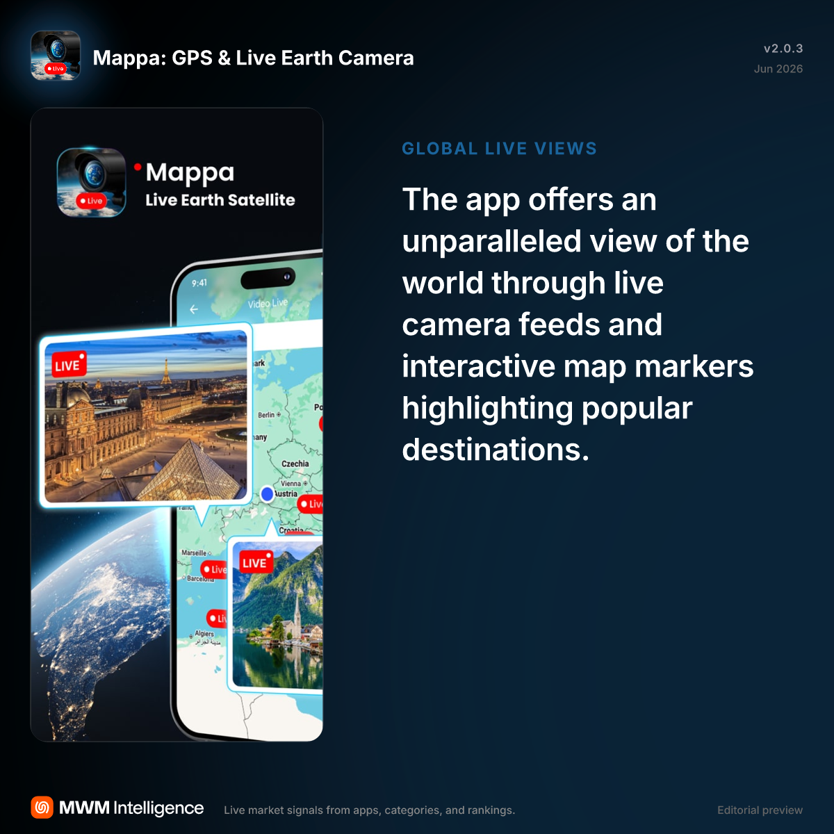 Mappa: GPS & Live Earth Camera - Travel App | MWM