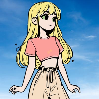 girl in a cute crop top