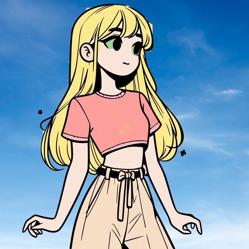 girl in a cute crop top