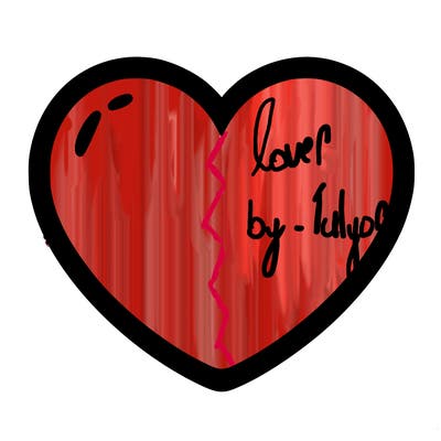 a blank heart