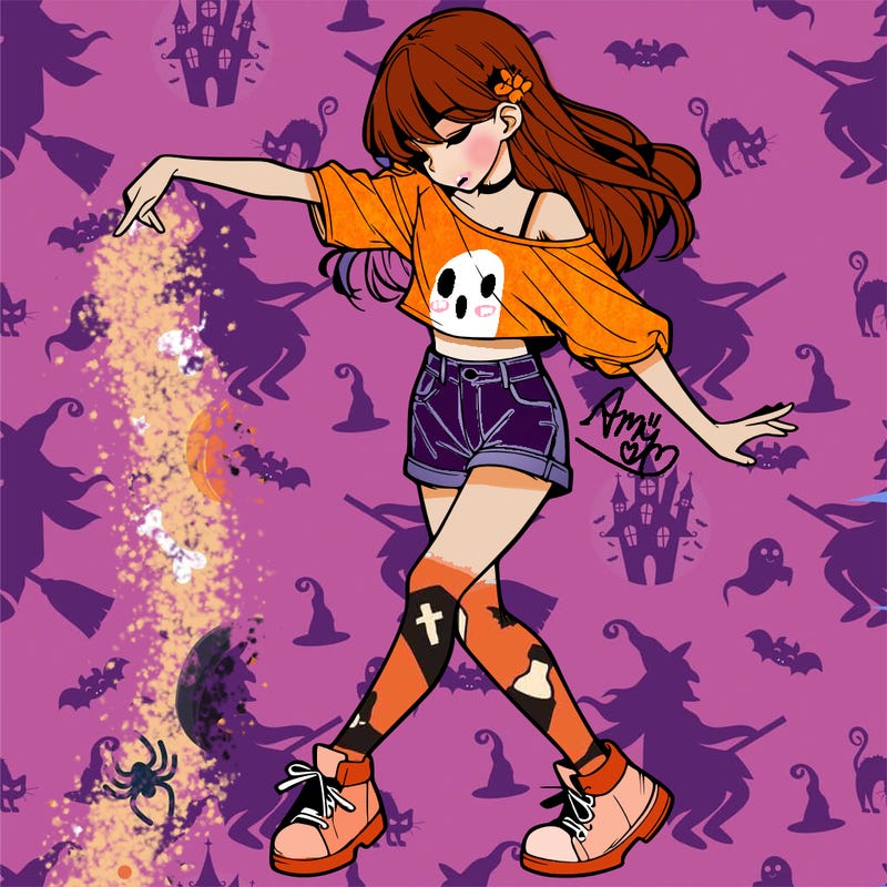 realistic girl danceing