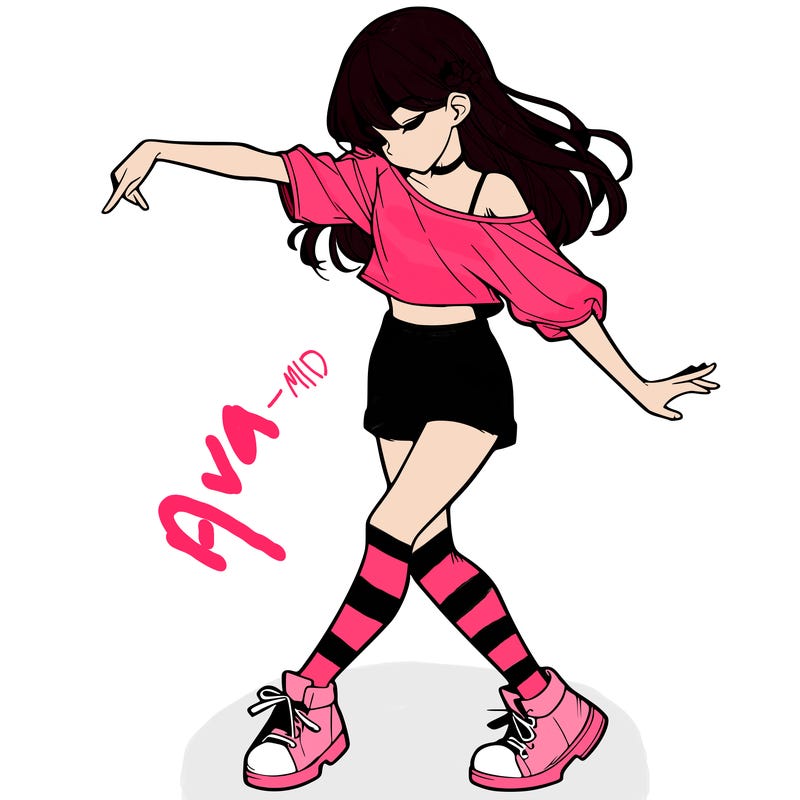 realistic girl danceing