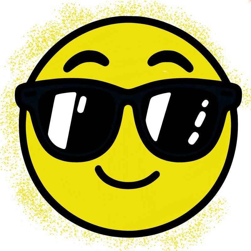 emoji with sunglasses