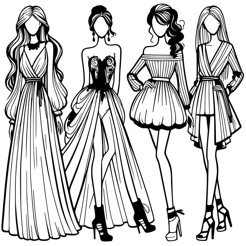 fashion models dresses