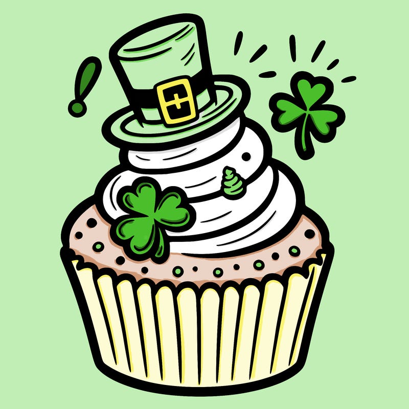 saint patrick’s day cupcake
